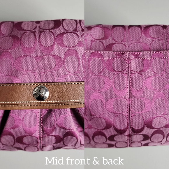 Coach Pink and Brown Shoulder Bag - Picture 11 of 16